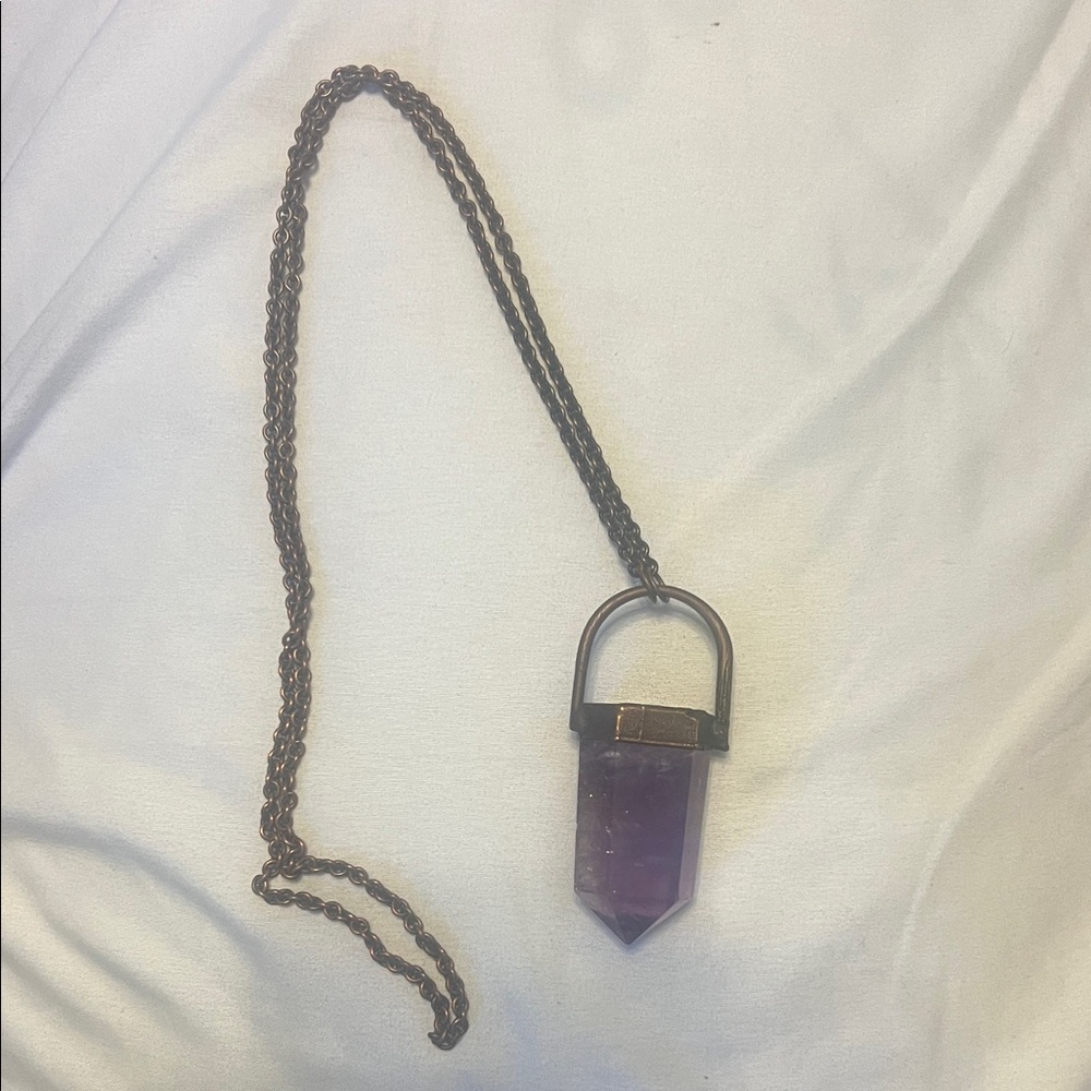 Amethyst Pendant Necklace